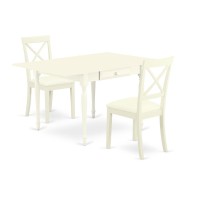 Dining Room Set Linen White, Mzbo3-Lwh-Lc