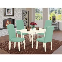 Dining Room Set Linen White, Mzen5-Lwh-57