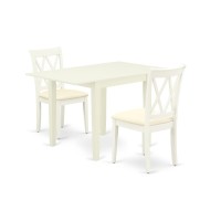 Dining Room Set Linen White, Ndcl3-Lwh-C