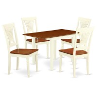 Dining Room Set Buttermilk & Cherry, Ndpl5-Whi-W