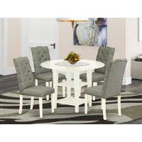 Dining Room Set Linen White, Suel5-Lwh-07