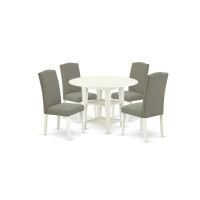 Dining Room Set Linen White, Suen5-Lwh-06