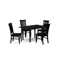 Dining Table- Dining Chairs, Nowe5-Blk-W