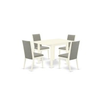 Dining Room Set Linen White, Ndla5-Lwh-06