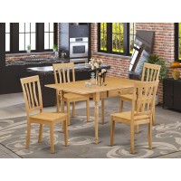 Dining Room Set Oak, Mzan5-Oak-W