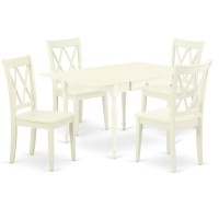 Dining Room Set Linen White, Mzcl5-Lwh-W