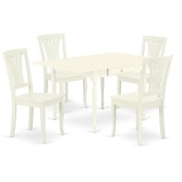 Dining Room Set Linen White, Mzav5-Lwh-W