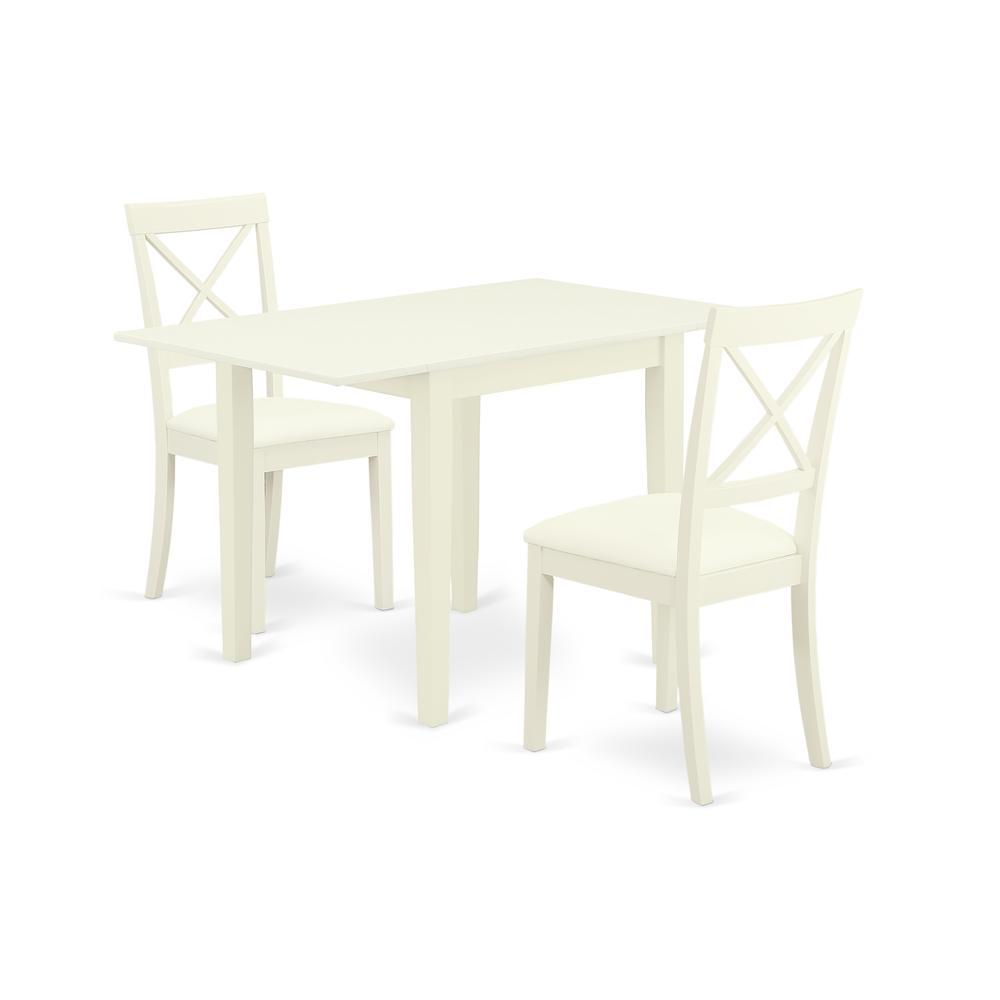 Dining Room Set Linen White, Ndbo3-Lwh-Lc