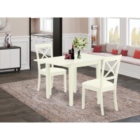 Dining Room Set Linen White, Ndbo3-Lwh-Lc