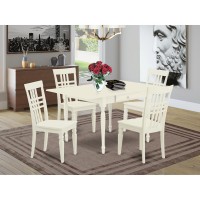 Dining Room Set Linen White, Mzlg5-Lwh-W