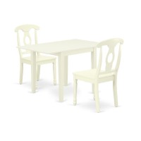 Dining Room Set Linen White, Ndke3-Lwh-W