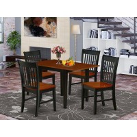 Dining Room Set Black & Cherry, Ndno5-Bch-W