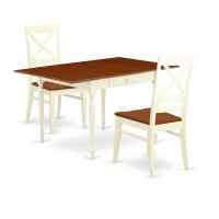 Dining Room Set Buttermilk & Cherry, Mzqu3-Whi-W