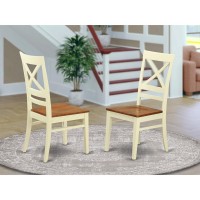 Dining Room Set Buttermilk & Cherry, Mzqu3-Whi-W