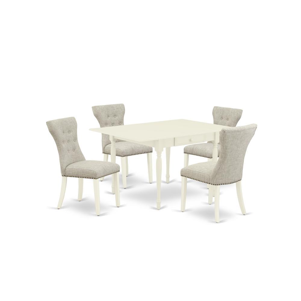 Dining Room Set Linen White, Mzga5-Lwh-35