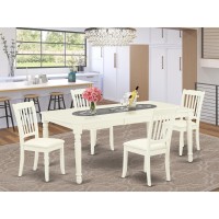 Dining Room Set Linen White, Doda5-Lwh-C