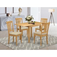 Dining Room Set Oak, Ndav5-Oak-C