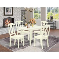 Dining Room Set Linen White, Ndke5-Lwh-W