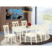 Dining Room Set Linen White, Docl7-Lwh-C