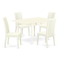Dining Room Set Linen White, Mzip5-Lwh-W