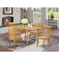 Dining Room Set Oak, Mzpo5-Oak-W