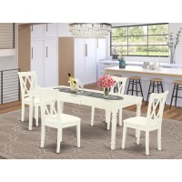 Dining Room Set Linen White, Docl5-Lwh-C