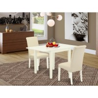 Dining Room Set Linen White, Ndba3-Lwh-01