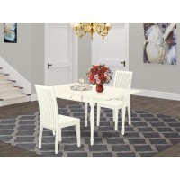 Dining Room Set Linen White, Mzip3-Lwh-W