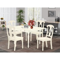 Dining Room Set Linen White, Mzke5-Lwh-W