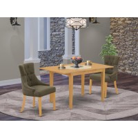 Dining Room Set Oak, Nofr3-Oak-20