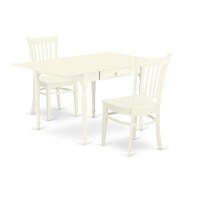 Dining Room Set Linen White, Mzgr3-Lwh-W