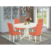 Dining Room Set Linen White, Aven5-Lwh-78