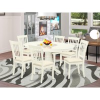 Dining Room Set Linen White, Avda7-Lwh-C