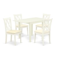 Dining Room Set Linen White, Ndcl5-Lwh-C