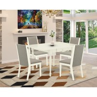 Dining Room Set Linen White, Mzla5-Lwh-06