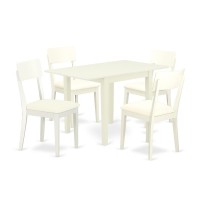 Dining Room Set Linen White, Ndad5-Lwh-Lc