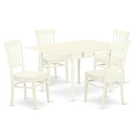 Dining Room Set Linen White, Mzgr5-Lwh-W