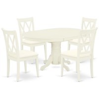 Dining Room Set Linen White, Avcl5-Lwh-C