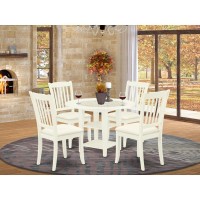 Dining Room Set Linen White, Suda5-Lwh-C