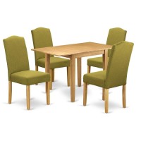 Dining Room Set Oak, Nden5-Oak-08