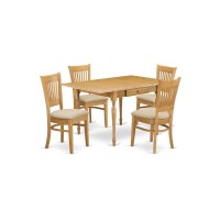 Dining Room Set Oak, Mzva5-Oak-C