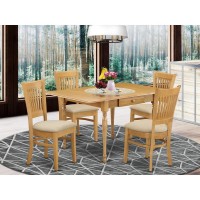 Dining Room Set Oak, Mzva5-Oak-C