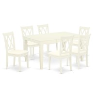 Dining Room Set Linen White, Wecl7-Whi-C