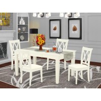 Dining Room Set Linen White, Wecl5-Whi-C