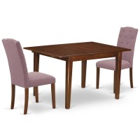 Dining Room Set Mahogany, Mlce3-Mah-10