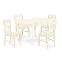 Dining Room Set Linen White, Mzno5-Lwh-W