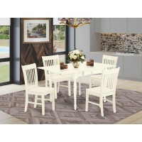 Dining Room Set Linen White, Mzno5-Lwh-W