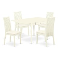 Dining Room Set Linen White, Mzip5-Lwh-C