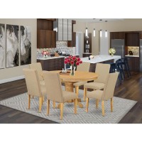 Dining Room Set Oak, Avdr7-Oak-16