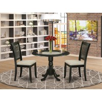 Dining Room Set Black, Dlda3-Blk-C